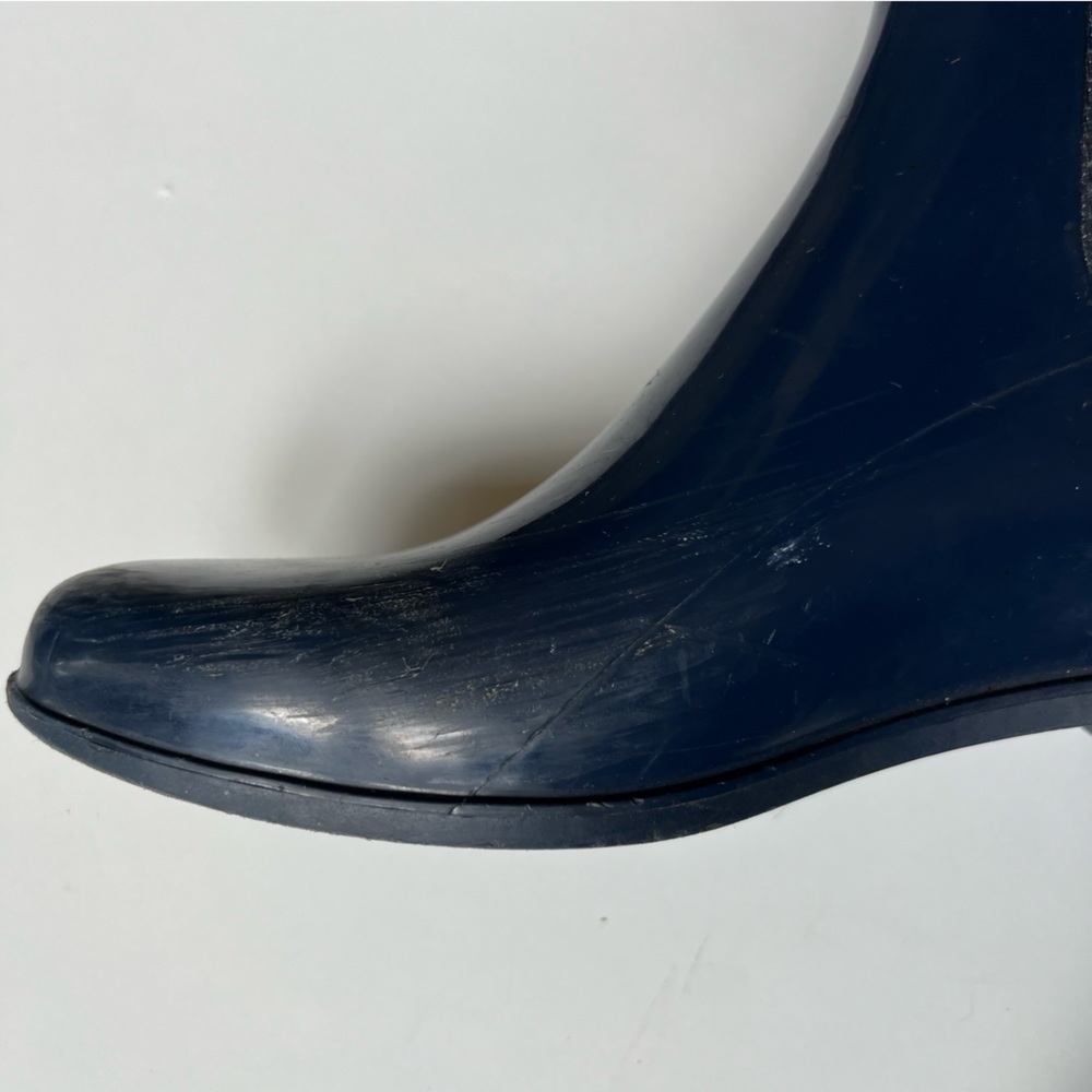 SAM EDELMAN Tinsley Rubber Rain Boot Navy Blue Size 9 - Picture 8 of 11